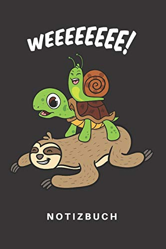 Notizbuch: Notizbuch | Notizheft | Schreibbuch | 110 Seiten | Karo | Kariert | Karos | DIN A5 | Faultier | Faultiere | Zoo | Tierpfleger | Tier | ... | Schildköte | Lustig | Comic | Reiten