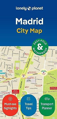 Lonely Planet Madrid City Map: Durable, Waterproof, Easy-Fold Planning Map with Attractions & Walking Tours (Compact City Planning Maps)