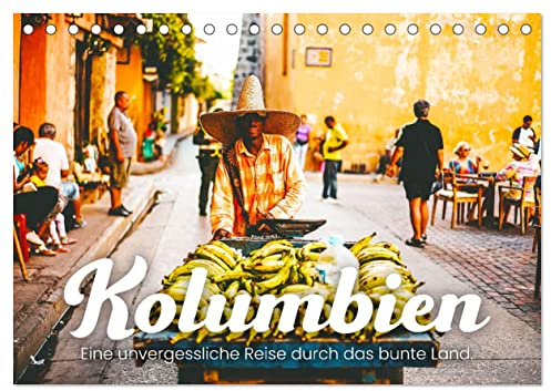 Kolumbien - Eine unvergessliche Reise durch das bunte Land. (Tischkalender 2026 DIN A5 quer), CALVENDO Monatskalender: Exotische Tierwelt und traumhafte Natur. (CALVENDO Orte)