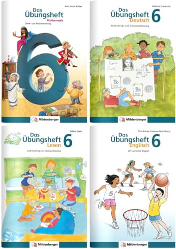 Sicher ins 7. Schuljahr – Paket: Rechnen – Schreiben – Lesen – Grammatik – Englisch · Klasse 6: Wichtige Grundlagen des Stoffs der 6. Klasse wiederholen, um gut ins 7. Schuljahr zu starten.