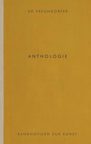 Anthologie: Randnotizen zur Kunst