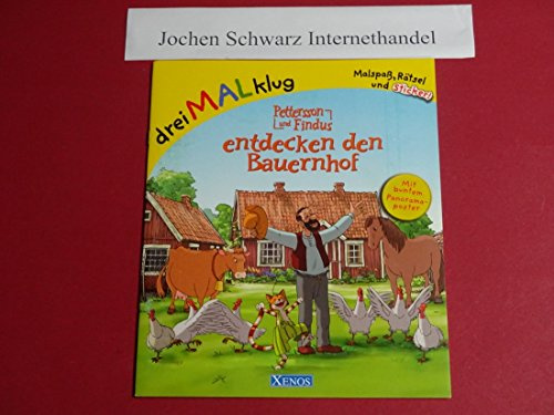 Pettersson und Findus entdecken den Bauernhof: dreiMALklug - Malspaß, Rätsel und Sticker