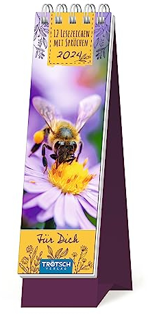 Trötsch Lesezeichenkalender Für Dich 2024: Aufstellkalender Tischkalender