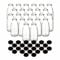 gouveo Lot de 24 bouteilles de jus 250 ml avec bouchon à vis, noir mat BS - bouteilles en verre 0,25 l avec bouchon TO43 - bouteilles vides pour jus, smoothies et limonades (SF250SZBS)