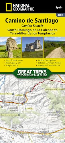 Camino de Santiago - Camino Frances Map 2 of 4 (Santo Domingo de la Calzada to Terradillos de los Templarios): 4003 (National Geographic Trails Illustrated Map)