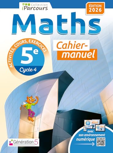 Maths 5e iParcours: Cahier-manuel