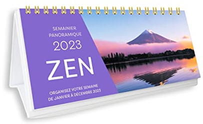 Semainier panoramique 2023 - Zen - 1 photo par semaine