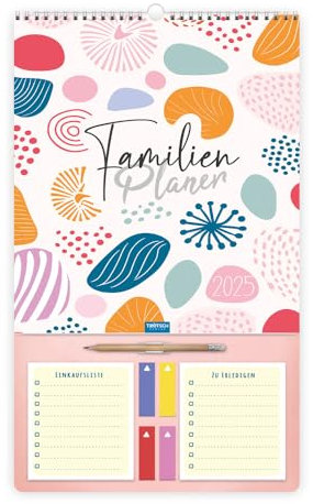 Trötsch Familienkalender Der große Familienplaner 2025: Wandkalender