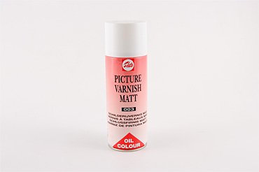 Barniz para óleo mate Talens spray 400ml.