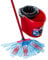 Vileda Ensemble de vadrouille et seau de 10 L SuperMocio 3Action, rouge/bleu