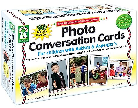 Carson Dellosa Photo Conversation Cards for Children with Autism and Asperger's