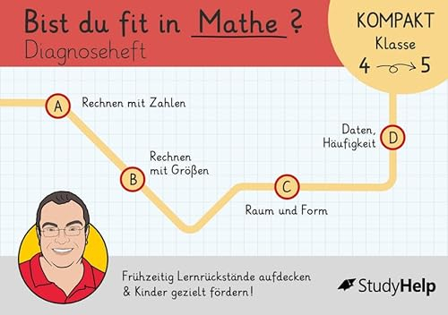 Diagnoseheft - Bist du fit in Mathe? Lernrückstände frühzeitig erkennen und Kinder gezielt fördern! (Mathe mit Lehrer Schmidt: inklusive Lernvideos)