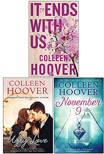 Colleen Hoover Collection 3 Books Set (It Ends With Us, Ugly Love, November 9)