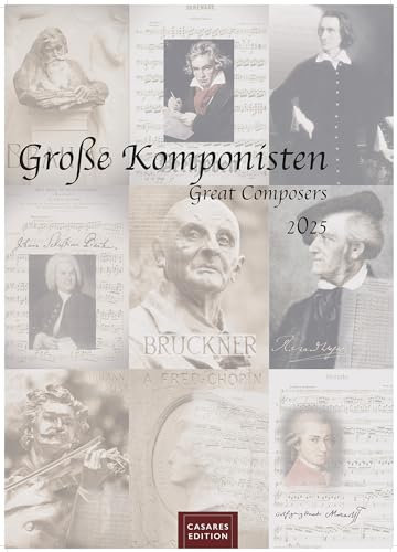 Grosse Komponisten 2025 L 59x42cm: Great Composers 2024 L 59x42cm