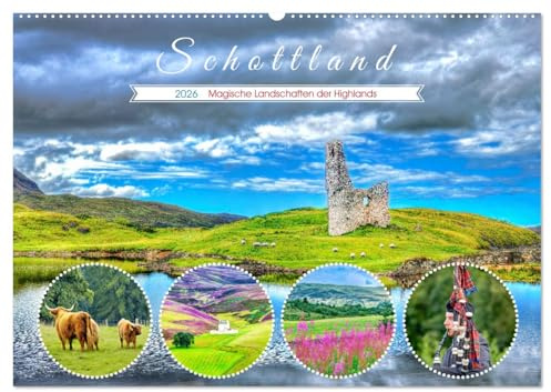 Schottland - Magische Landschaften der Highlands (Wandkalender 2026 DIN A2 quer), CALVENDO Monatskalender: Verzauberte schottische Highlands - Ein Kalender für Naturliebhaber (CALVENDO Natur)