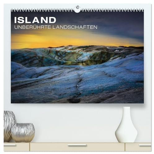 Island - Unberührte Landschaften (hochwertiger Premium Wandkalender 2026 DIN A2 quer), Kunstdruck in Hochglanz: Jeden Monat ein Stück Island - Die ... größten Gletscher Europas (CALVENDO Natur)