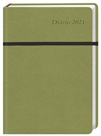 Diario Wochen-Kalenderbuch A6, grün Kalender 2021