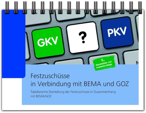 Festzuschüsse in Verbindung mit BEMA und GOZ: Tabellarische Darstellung der Festzuschüsse in Zusammenhang mit BEMA/GOZ