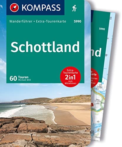 KOMPASS Wanderführer Schottland, Wanderungen an den Küsten und in den Highlands, 60 Touren mit Extra-Tourenkarte: GPS-Daten zum Download