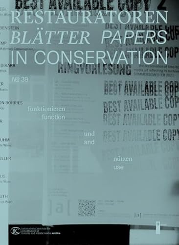 Restauratorenblätter - Papers in Conservation Band 39