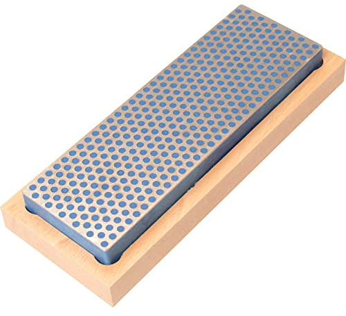 DMT Pierre à affûter diamant grossière avec boîtier en bois dur, 15,2 cm / 6 pouces, 1 pièce, W6C