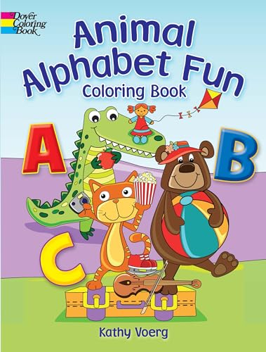 Animal Alphabet Fun Coloring Book (Dover Coloring Books)