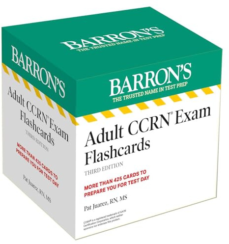 Adult CCRN Exam Flashcards, Third Edition: Up-to-Date Review and Practice + Sorting Ring for Custom Study (Barron's Test Prep)