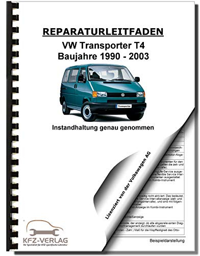 VW Transporter T4 1990-2003 Instandhaltung Inspektion Wartung Reparaturanleitung