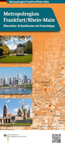 Metropolregion Frankfurt/Rhein-Main: Übersichtskarte mit Stadtplänen und Freizeit-Tipps (Metropolregion-Karten)