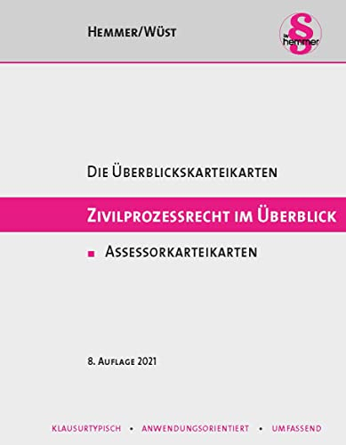 Assessor Karteikarten Zivilprozessrecht im Überblick (Karteikarten - Zivilrecht)