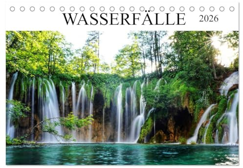 Wasserfälle - die schönsten Wasserfälle der Welt (Tischkalender 2026 DIN A5 quer), CALVENDO Monatskalender: Monatskalender Wasserfälle (CALVENDO Natur)