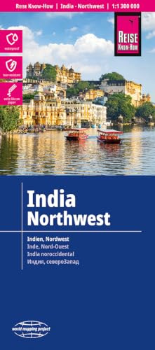 India Northwest Map 1:1,300,000 scale (Waterproof and Tear Resistant)