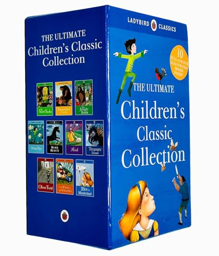 The Ultimate Children's Classic Collection 10 Books Set (The Secret Garden, Gulliver's Travels, The Jungle Book, Peter Pan, Black Beauty, Heidi, Treasure Island, Oliver Twist & More)