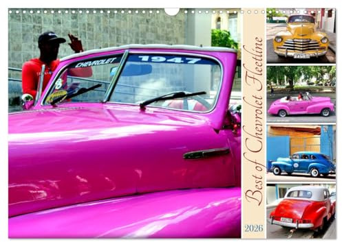 Best of Chevrolet Fleetline (Wandkalender 2026 DIN A3 quer), CALVENDO Monatskalender: Der Chevrolet Fleetline unterwegs in Kuba (CALVENDO Mobilitaet)