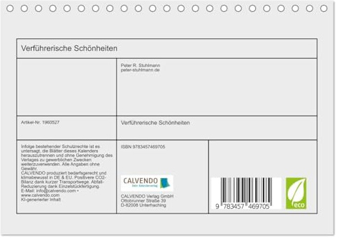 Verführerische Schönheiten (Tischkalender 2026 DIN A5 quer), CALVENDO Monatskalender: Verführerische Schönheiten - erschaffen durch Künstliche Intelligenz (CALVENDO Erotik)