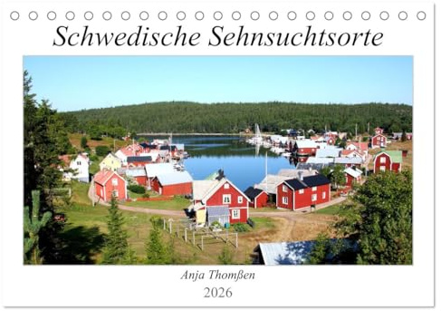 Schwedische Sehnsuchtsorte (Tischkalender 2026 DIN A5 quer), CALVENDO Monatskalender: Eine Bilderreise durch Schweden zu Orten, die die Sehnsucht wecken (CALVENDO Natur)