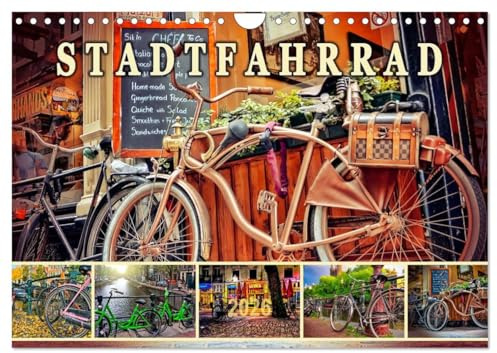 Stadtfahrrad (Wandkalender 2026 DIN A4 quer), CALVENDO Monatskalender: Überall gegenwärtig und es werden immer mehr, Fahrräder in den Städten. (CALVENDO Mobilitaet)