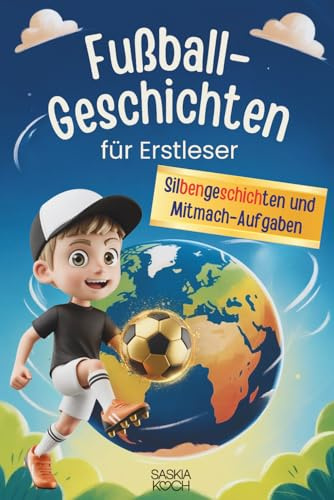 Fußballgeschichten für Erstleser: 10 Silbengeschichten mit farbiger Silbentrennung und Mitmachseiten ab 6 Jahren
