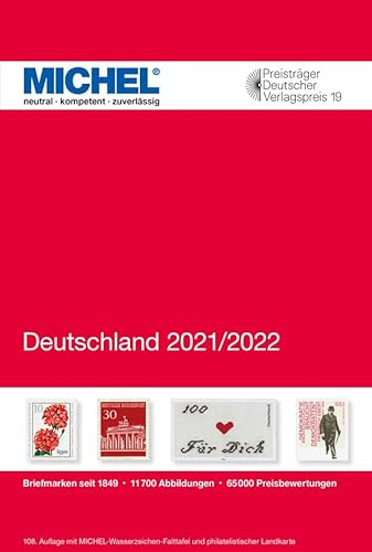 Deutschland 2021/2022 mit Wasserzeichentafel