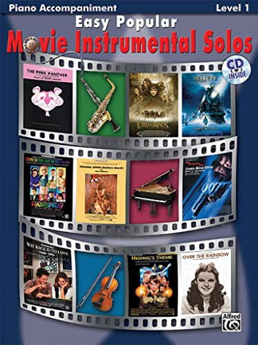 Easy Popular Movie Instrumental Solos: Piano Accompaniment (incl. CD) (Pop Instrumental Solo Series)