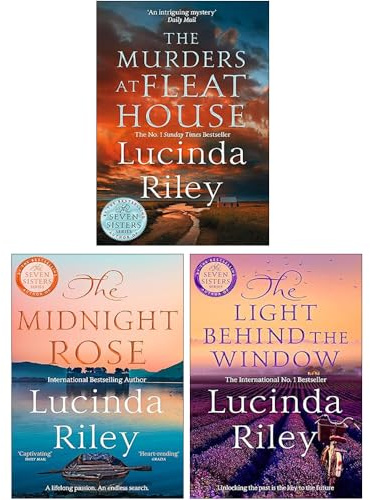 Lucinda Riley 3 Books Collection Set(The Murders at Fleat House, The Light Behind The Window & The Midnight Rose)