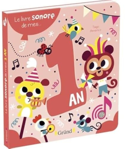 Le livre sonore de mes 1 an Livre sonore avec 6 puces À partir de 1 an