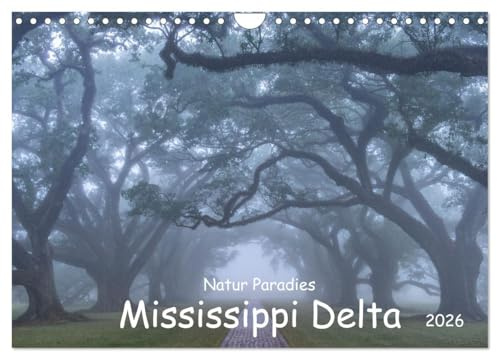 Natur Paradies Mississippi Delta (Wandkalender 2026 DIN A4 quer), CALVENDO Monatskalender: Entdecken Sie die Schönheit der Natur: Unser Wandkalender ... von Zypressen und Sümpfen. (CALVENDO Natur)