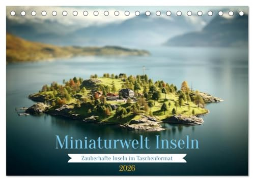 Miniaturwelt Inseln (Tischkalender 2026 DIN A5 quer), CALVENDO Monatskalender: Inseln im Taschenformat (CALVENDO Natur)