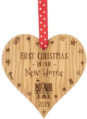 First Christmas in our new home decoration bauble | gift present housewarming | 1st house Tree Ornament for him or her 3CD