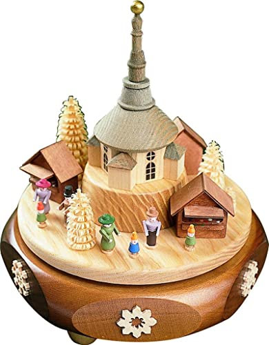 Richard Glässer Spieldose Seiffener Weihnachtsmarkt, 8822