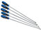 5pc extra long tournevis à fente Phillips Pozidriv tête plate 450mm