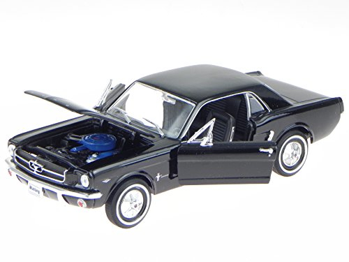 Welly Ford Mustang Coupe 1964 schwarz Modellauto 22451 1:24