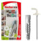 Fischer Tasselli UX 8 x 50 con Ganci Design, Bianco, 2 Pezzi, per Muro Pieno, Forati, Cartongesso, 94628