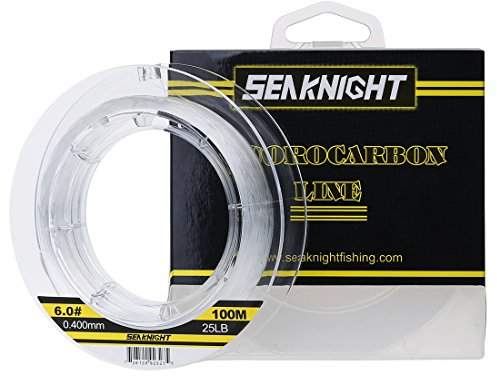 SeaKnight 100% Fluorocarbonio Line 100M Filo da Pesca Fluorocarburo Leader Line Invisibile Lenza Marittima 3-100LB